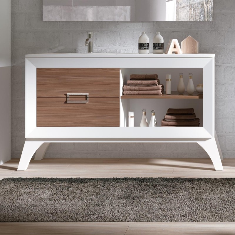 ▷ Mueble de Baño L´Gant 100 cm. 2 cajones más hueco con balda, ENVÍO  GRATIS