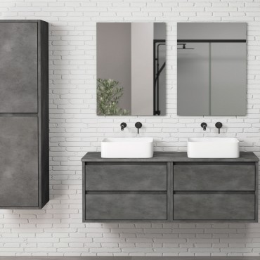 MUEBLE DE BAÑO CANADÁ 120 CM CEMENTO